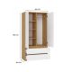 7. MALWA SS-90 ARTISAN KLEIDERSCHRANK / WEISSES SET
