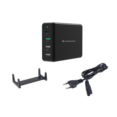 6. Conceptronic OZUL01B Universelles Handy-Ladegerät Schwarz AC-Schnellladung Intern