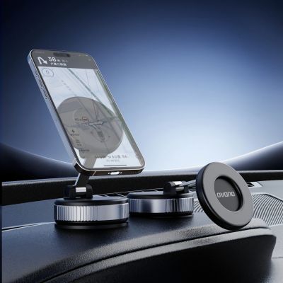 7. Dudao F24PRO MagSafe-kompatible Autohalterung mit Saugnapf für Windschutzscheibe oder Armaturenbrett – Schwarz