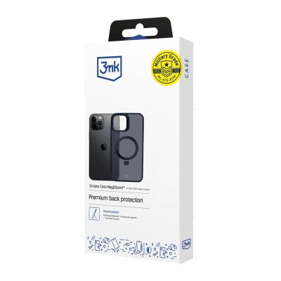 9. 3mk Smoke Case Mag&Stand Hülle für Apple iPhone 12 pro max – Schwarz