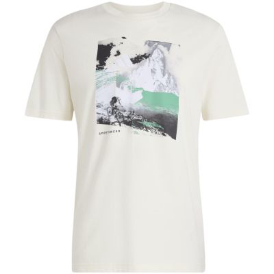 2. adidas Memories of Sport Outdoor-Grafik-T-Shirt für Herren, Creme, KC7095