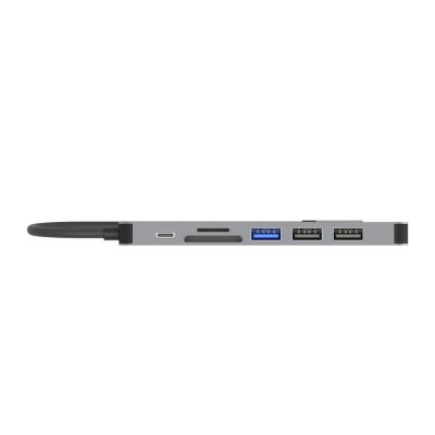 24. UNITEK HUB USB-C 7-in-1, HDMI 4K, PD 100W, 5GBPS, Aluminium