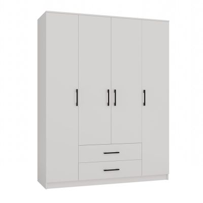 2. ROMANA KLEIDERSCHRANK 160X205 WEISS OHNE SPIEGEL