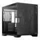 Chieftec VISIO AIR Lüfterloses GM-30B-M-FL-OP ATX-Gehäuse mit Sichtfenster, ohne Netzteil, Schwarz