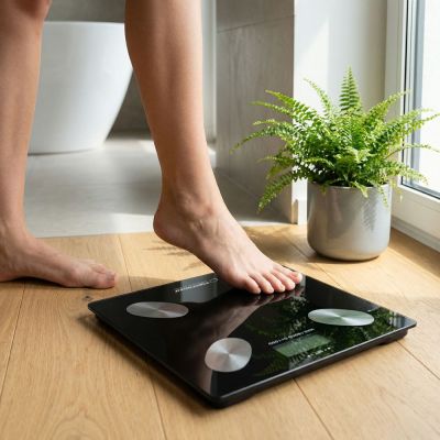 5. ESPERANZA DIGITALE BADEZIMMERWAAGE MIT KÖRPERFETTMESSUNG CHA-CHA SCHWARZ EBS022K