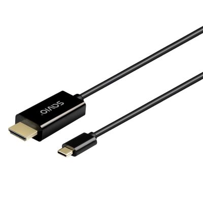 2. SAVIO USB-C-zu-HDMI-Kabel, 30 Hz, 2 m, Kunststoff CL-191