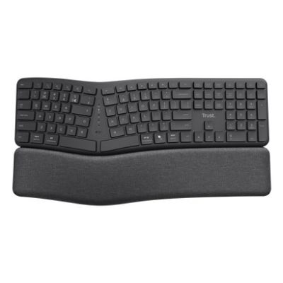 12. TRUST Keyra kabellose ergonomische Multigeräte-Tastatur
