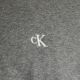 4. Calvin Klein Fleece-Kapuzenpullover mit Reißverschluss und Logo-Band, Grau meliert - LZ04RE285G-P7E