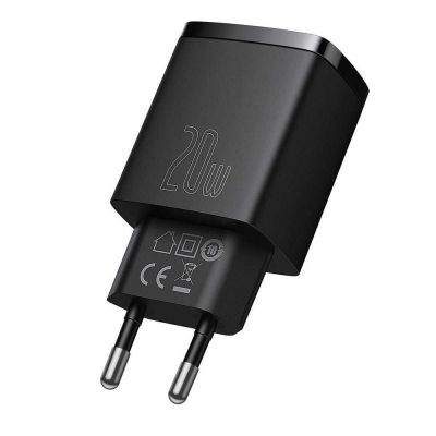 2. BASEUS USB-Wandladegerät, USB-C (SCHWARZ)