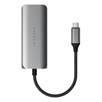 5. Satechi 4-in-1 USB-C Hub – Hub für mobile USB-C-Geräte (3x USB-C 3.2 Gen2 10 Gbit/s, 2,5-Gigabit-Ethernet) (Space Grau)