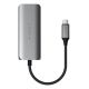 5. Satechi 4-in-1 USB-C Hub – Hub für mobile USB-C-Geräte (3x USB-C 3.2 Gen2 10 Gbit/s, 2,5-Gigabit-Ethernet) (Space Grau)