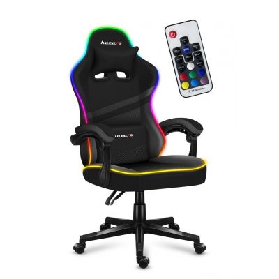 4. Huzaro Force 4.4 RGB Schwarzer Gaming-Stuhl