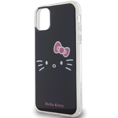 6. Hello Kitty IML Kitty Face Hülle für iPhone 11 / Xr – Schwarz