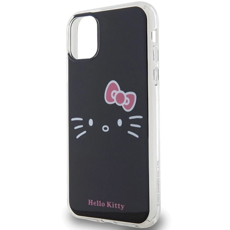 6. Hello Kitty IML Kitty Face Hülle für iPhone 11 / Xr – Schwarz