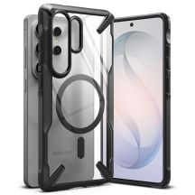 Ringke Fusion X Magnetische MagSafe-Hülle für Samsung Galaxy S26 Ultra – Transparent Schwarz