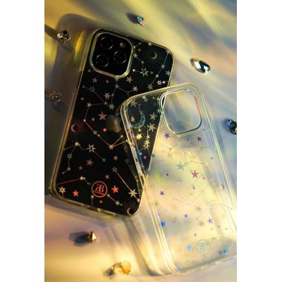 7. Kingxbar Lucky Series Hülle verziert mit originalen Swarovski-Kristallen iPhone 12 mini transparent (Glück)