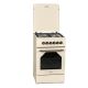 Retro Designe MPM-56-KRM-14 cremefarbener Gas-Elektroherd