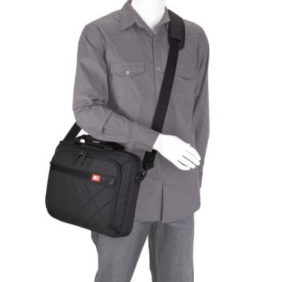 6. Case Logic DLC-115 Schwarze Messenger-Hülle, 39,6 cm (15,6 Zoll), Schwarz