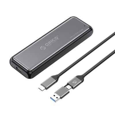 Orico DDM2-C3-G2 M.2 NVME USB-A USB-C 3.2 10Gb/s Festplattenlaufwerk - Grau
