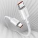 12. Baseus CATYS-C02 USB-C - USB-C PD QC FCP Kabel 100W 5A 2m - Weiß