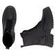 4. Schwarze Damen-Ankle-Boots aus Leder mit dicken Sohlen, Rieker W1870-02