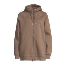 CASALL Oversized Zip Hoodie für Damen, Braun