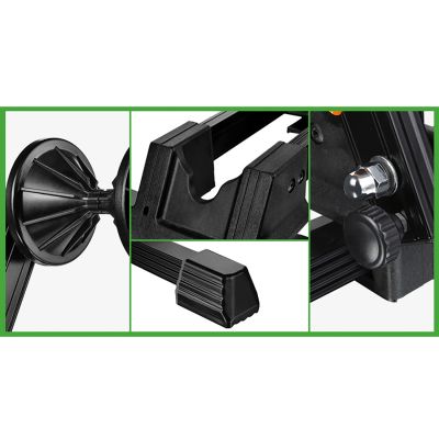 9. Rockbros T30 Klapp-Fahrradständer für Vorder- oder Hinterrad, kompatibel mit 24-27,5 Zoll und 700C-Rädern – Schwarz