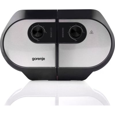 2. Gorenje Mini-Grill, Elektrogrill, Waffelplatte, WM1400SB, 1400 W, Durchmesser 18 cm, Schwarz