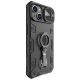 3. Nillkin CamShield Armor Pro Case iPhone 14 Plus Hülle gepanzerte Abdeckung mit Kameraabdeckung Ringständer schwarz