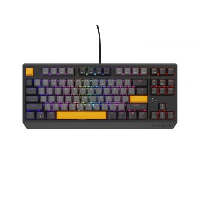 3. GENESIS Thor 230 TKL Gaming-Tastatur USB + RF Wireless + Bluetooth QWERTY Schwarz, Grau, Orange