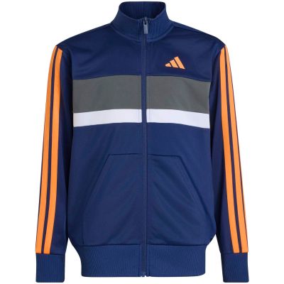 2. adidas Seasonal Essentials Tiberio 3-Streifen Marineblauer Kinder-Trainingsanzug KZ0148