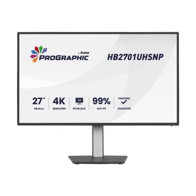 iiyama PROGRAPHIC HB2701UHSNP-B1 Computermonitor 68,6 cm (27") 3840 x 2160 px 4K Ultra HD LCD Schwarz
