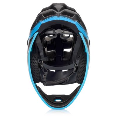 8. Meteor Hydra M Integral-Fahrradhelm 55-58 cm Schwarz/Blau