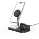 8. Tech-Protect QI15W-A22 induktives MagSafe-Ladegerät mit 3in1 MagSafe-Ständer für Smartphone / Apple Watch / AirPods – Schwarz