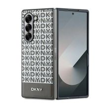DKNY Repeat Pattern Bottom Stripe Hülle für Samsung Galaxy Z Fold 6 – braun
