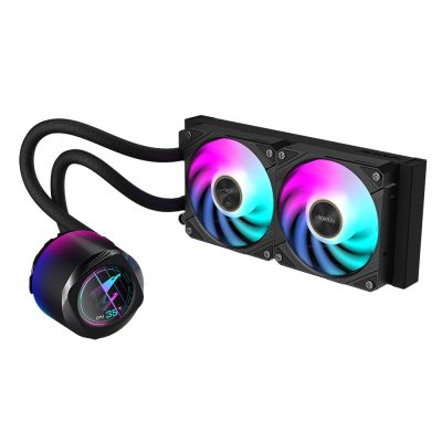 2. GIGABYTE AORUS WATERFORCE X II 240 All-in-One-Flüssigkeitskühler für Prozessoren, 12 cm, Schwarz