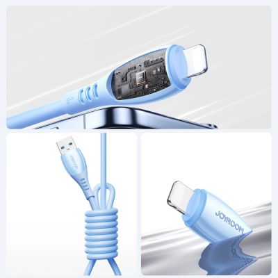 12. Joyroom S-A59 Vibrant Series 3A USB-A - Lightning Kabel 1,2 m - blau
