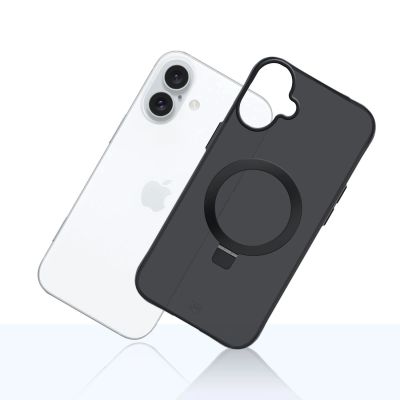 7. 3mk Smoke Case Mag&Stand für iPhone 17 - Schwarz