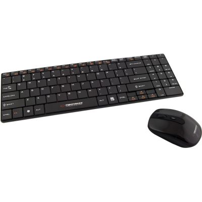 4. Esperanza EK122K Tastatur- und Mausset (USB 2.0; (US); schwarz; Laser)