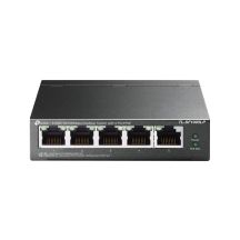 TP-LINK TL-SF1005LP Netzwerkkabel, unmanaged Fast Ethernet (10/100) mit PoE-Unterstützung, Schwarz