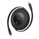2. Baseus Free2Pull Mini 100W Einziehbares USB-C-Kabel – USB-C 2 m – Schwarz