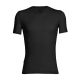 Icebreaker 103661001 Rundhals-T-Shirt mit kurzen Ärmeln aus Lycra, Merinowolle und Nylon