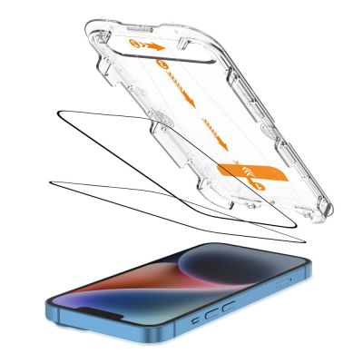 2. Tech-Protect Quick Set+ 2er-Pack Schutzglas für iPhone 13 / 13 PRO / 14 / 16e / 17e