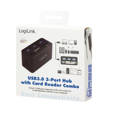 5. LogiLink CR0042 Kabelgebundene Dockingstation USB 3.2 Gen 1 (3.1 Gen 1) Typ-A Schwarz
