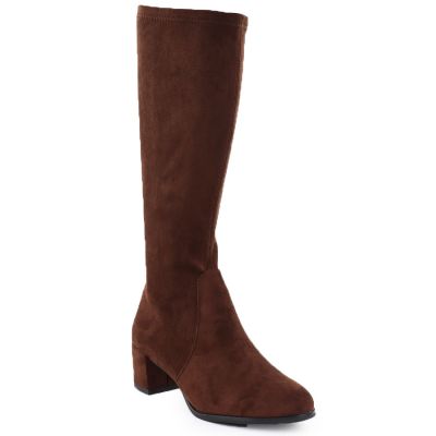 Braune Damenstiefel aus Veloursleder Sergio Leone KZ205