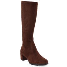 Braune Damenstiefel aus Veloursleder Sergio Leone KZ205