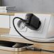 6. Acefast A106 GaN PD 45W USB-C USB-A Wandladegerät - Schwarz