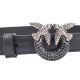 4. Pinko Gürtel mit Kristallen H2 W 100143A110 schwarz