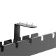 3. ACTIVEJET CMP502 Schreibtisch-Kabelorganizer schwarz