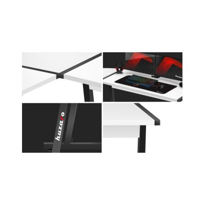 31. Huzaro Hero 6.0 Weißer Gaming-Schreibtisch